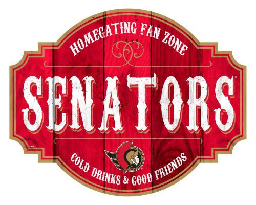 Ottawa Senators Sign Wood 12 Inch Homegating Tavern - Special Order