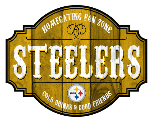 Pittsburgh Steelers Sign Wood 12 Inch Homegating Tavern