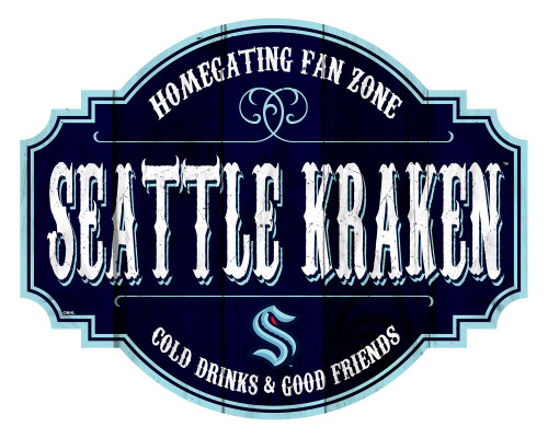 Seattle Kraken Sign Wood 12 Inch Homegating Tavern - Special Order