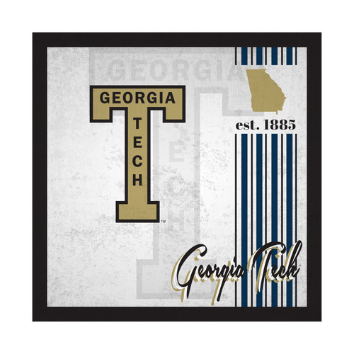 Georgia Tech Yellow Jackets Sign Wood 10x10 Album Design - Special Order