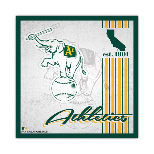 Oakland Athletics Sign Wood 10x10 Album Design - Special Order