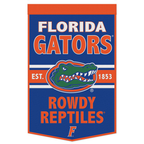 Florida Gators Banner Wool 24x38 Dynasty Slogan Design - Special Order