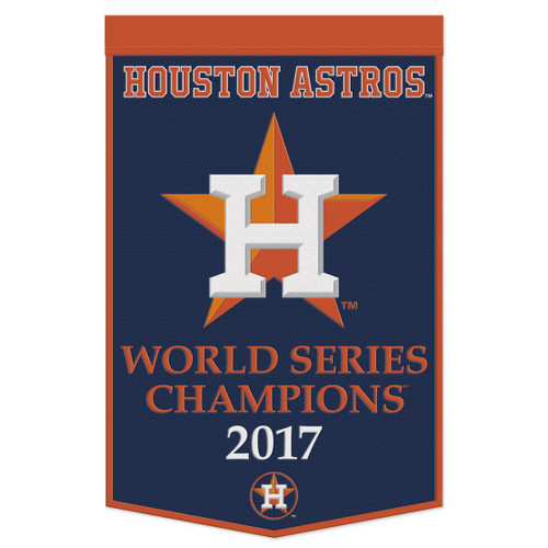 Houston Astros Banner Wool 24x38 Dynasty Champ Design - Special Order