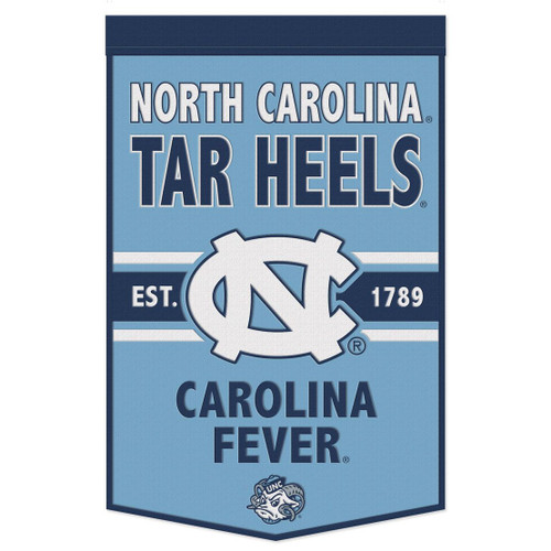 North Carolina Tar Heels Banner Wool 24x38 Dynasty Slogan Design - Special Order