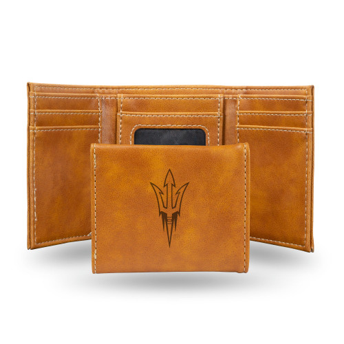 Arizona State Sun Devils Wallet Trifold Laser Engraved - Special Order