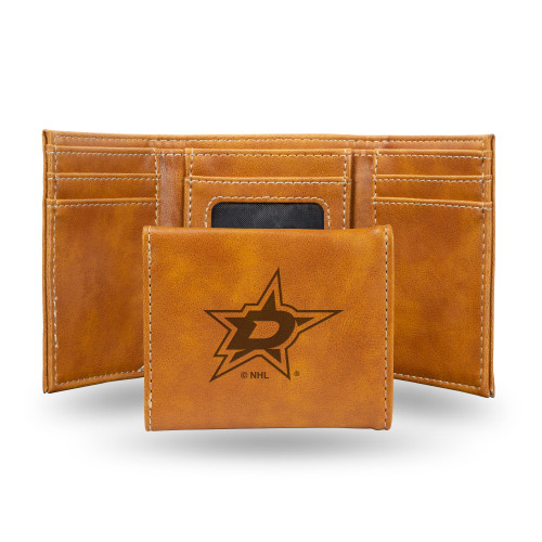 Dallas Stars Wallet Trifold Laser Engraved - Special Order