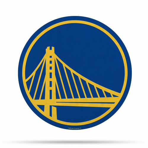 Golden State Warriors Pennant Shape Cut Logo Design - Special Order