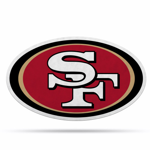 San Francisco 49ers Pennant Shape Cut Logo Design