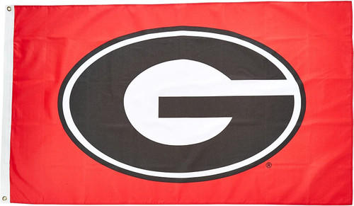 Georgia Bulldogs Flag 3x5 BSI Red Background