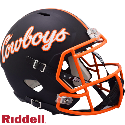 Oklahoma State Cowboys Helmet Riddell Replica Full Size Speed Style Cowboys Script - Special Order