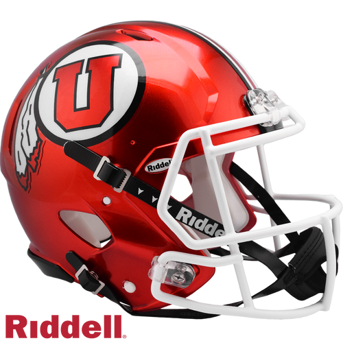 Utah Utes Helmet Riddell Authentic Full Size Speed Style Red - Special Order