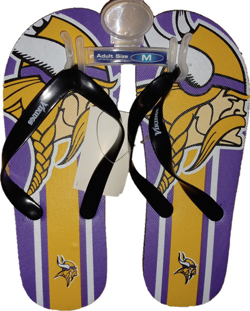 Minnesota Vikings Unisex Flip Flop - (1 Pair) - XL