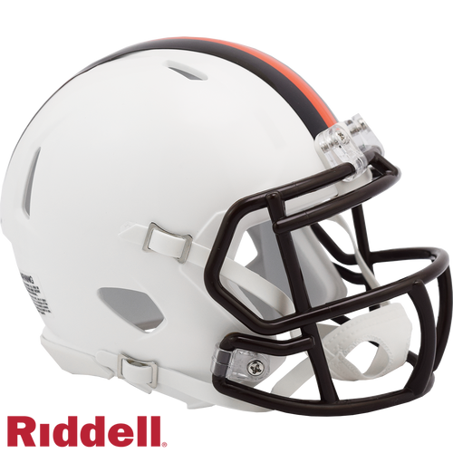 Cleveland Browns Helmet Riddell Replica Mini Speed Style On-Field Alternate 2023 White Out