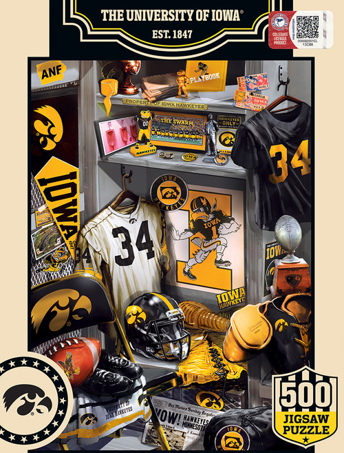 Iowa Hawkeyes Puzzle 500 Piece Locker Room