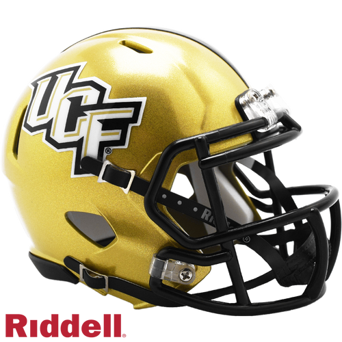 Central Florida Knights Helmet Riddell Authentic Full Size Speed Style Gold - Special Order