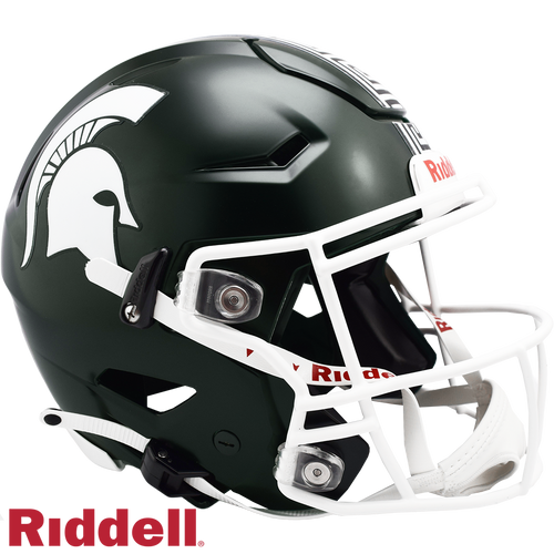 Michigan State Spartans Helmet Riddell Authentic Full Size SpeedFlex Style Satin - Special Order