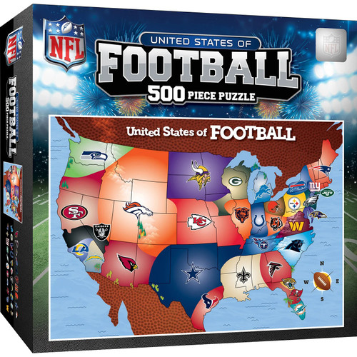 NFL Football Map Puzzle 500 Piece