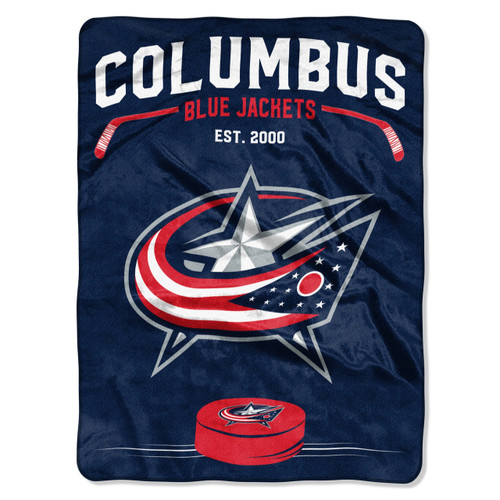 Columbus Blue Jackets Blanket 60x80 Raschel Digitize Design