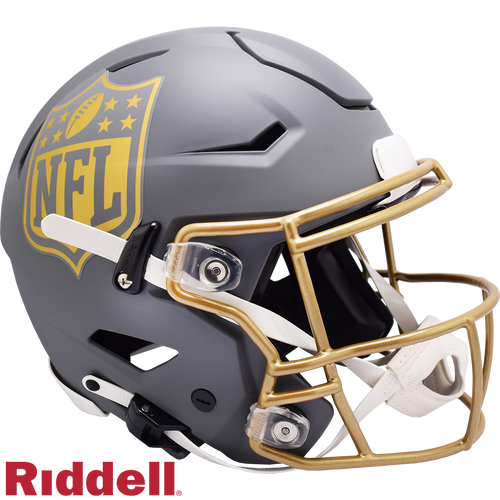 NFL Shield Helmet Riddell Authentic Full Size SpeedFlex Style Slate Alternate