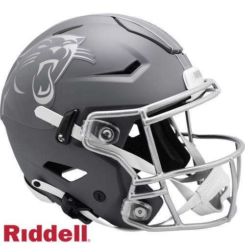 Carolina Panthers Helmet Riddell Authentic Full Size SpeedFlex Style Slate Alternate