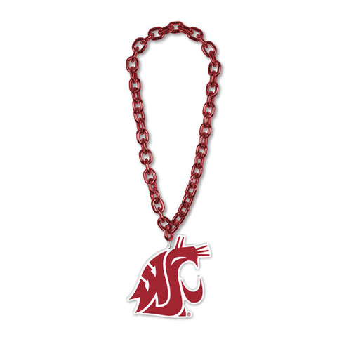 Washington State Cougars Necklace Big Fan Chain