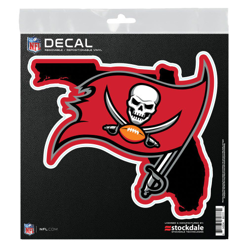 Tampa Bay Buccaneers Decal 6x6 All Surface State Shape - Special Order