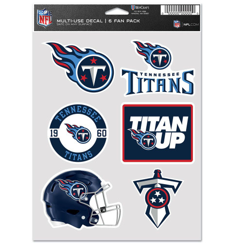 Tennessee Titans Decal Multi Use Fan 6 Pack
