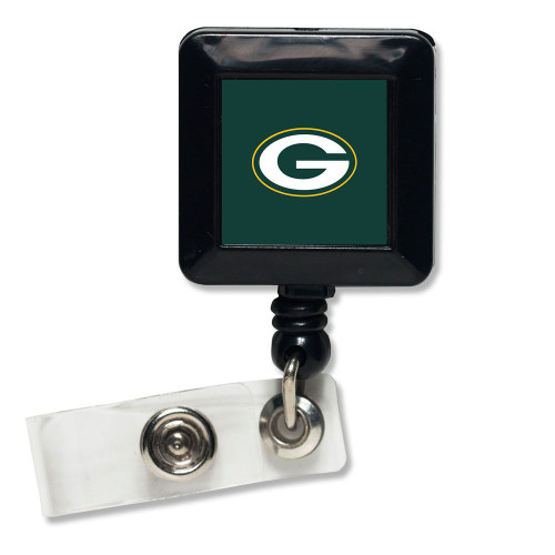 Green Bay Packers Badge Holder Retractable Square