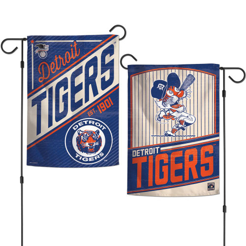 Detroit Tigers Flag 12x18 Garden Style 2 Sided Cooperstown