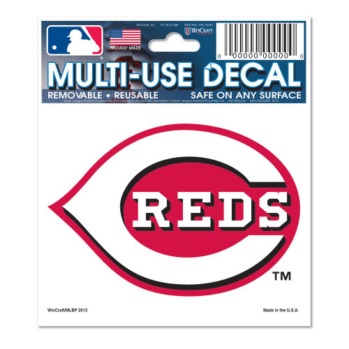 Cincinnati Reds Decal 3x4 Multi Use