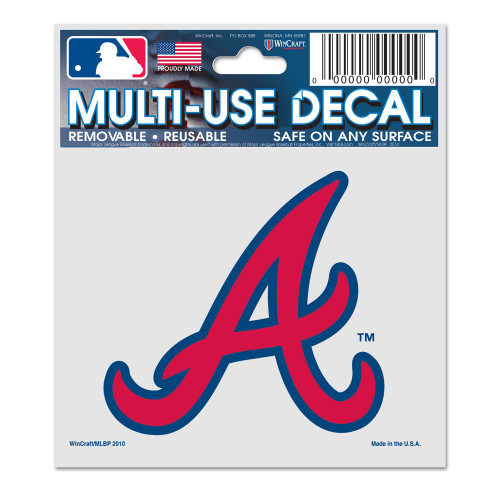 Atlanta Braves Decal 3x4 Multi Use