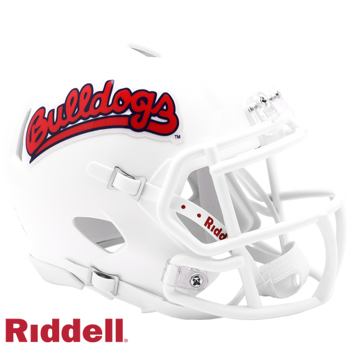 Fresno State Bulldogs Helmet Riddell Replica Mini Speed Style Harvest Design White Design