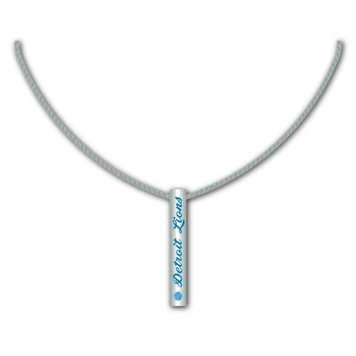 Detroit Lions Necklace Silver Bar Detroit Lions Necklace Silver Bar