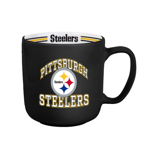 Pittsburgh Steelers Coffee Mug 15oz Stripe Design Pittsburgh Steelers Coffee Mug 15oz Stripe Design