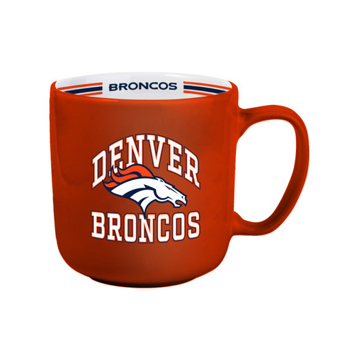 Denver Broncos Coffee Mug 15oz Stripe Design Denver Broncos Coffee Mug 15oz Stripe Design