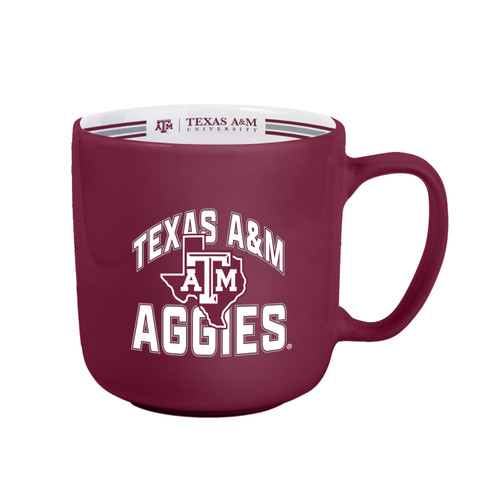 Texas A&M Aggies Coffee Mug 15oz Stripe Design Texas A&M Aggies Coffee Mug 15oz Stripe Design