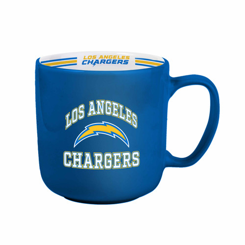 Los Angeles Chargers Coffee Mug 15oz Stripe Design Los Angeles Chargers Coffee Mug 15oz Stripe Design