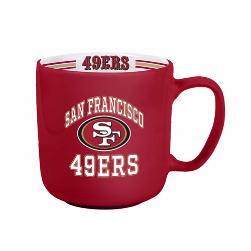San Francisco 49ers Coffee Mug 15oz Stripe Design San Francisco 49ers Coffee Mug 15oz Stripe Design