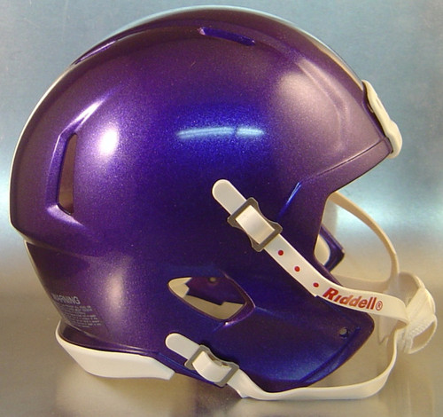 Helmet Riddell Blank Replica Mini Speed Style Purple Metallic