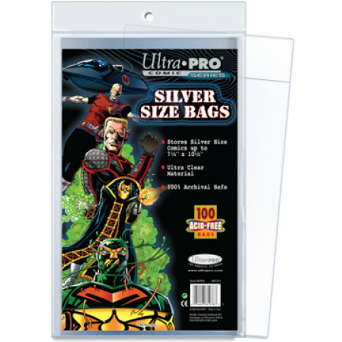 Comic Bags - Silver Size (100 per pack)