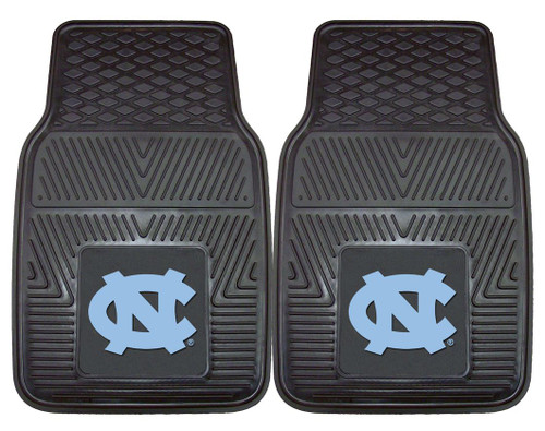 North Carolina Tar Heels Heavy Duty 2-Piece Vinyl Car Mats