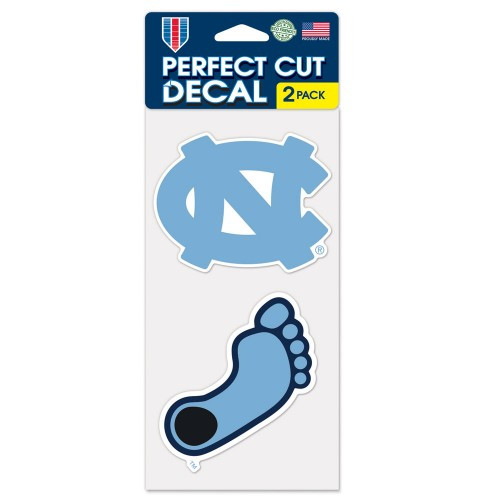 North Carolina Tar Heels Set of 2 Die Cut Decals