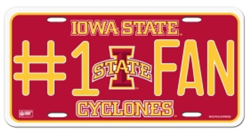 Iowa State Cyclones License Plate #1 Fan