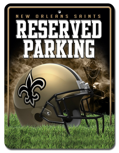 New Orleans Saints Sign Metal Parking - Special Order