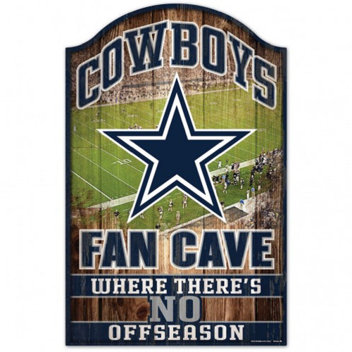 Dallas Cowboys Wood Sign - 11"x17" Fan Cave Design