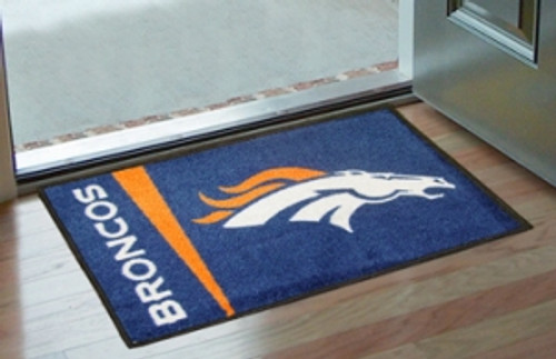 Denver Broncos Rug - Starter Style, Logo Design - Special Order