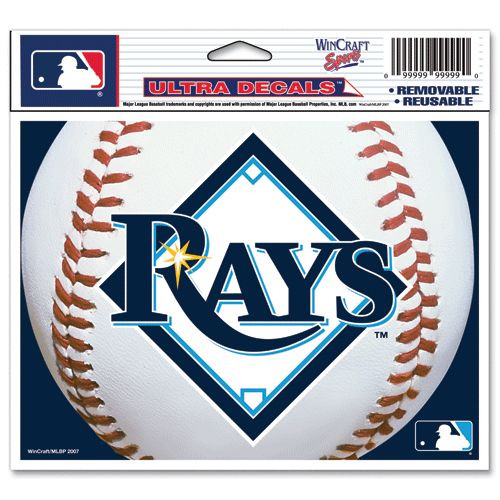 Tampa Bay Rays Decal 5x6 Ultra Color - Special Order