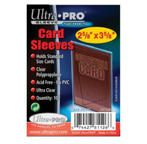 Ultra Pro Card Sleeves - (100 per pack) Ultra Pro Card Sleeves - (100 per pack)