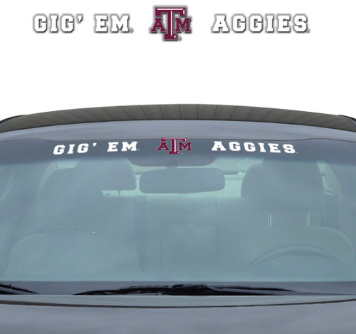 Texas A&M Aggies Decal 35x4 Windshield - Special Order