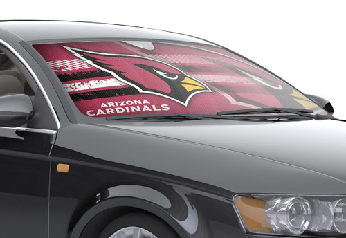 Arizona Cardinals Auto Sun Shade - 59"x27"